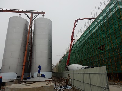 石库门公司新型黄酒二期后酵车间主体结构顺利通过验收